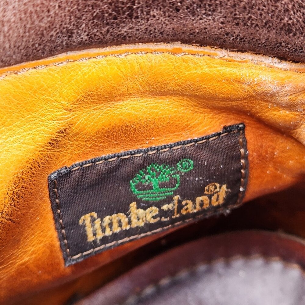 Vintage Timberland Boots Mens 8 W 10003 6211 Brown Leather Czech Republic Wide - Picture 11 of 15